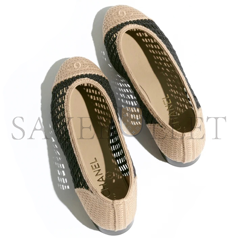 Ch**el raffia ballet flat g46352